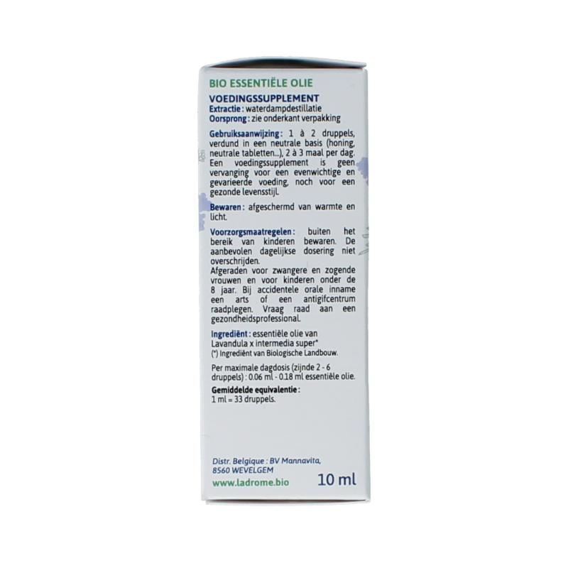 Ladrome Lavandin olie bio 10 Milliliter