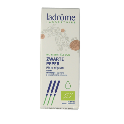 Ladrome Zwarte peper olie bio 10 Milliliter