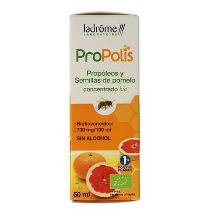 Ladrome Propolis pompelmoes pit concentraat bio 50.00 Milliliter