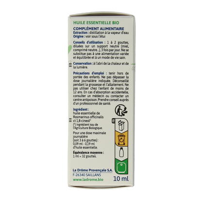 Ladrome Rozemarijn CT cineol bio 10 Milliliter