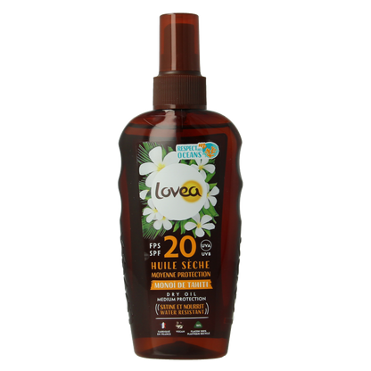 Lovea Dry oil medium protection tahiti monoi SPF20 150 Milliliter