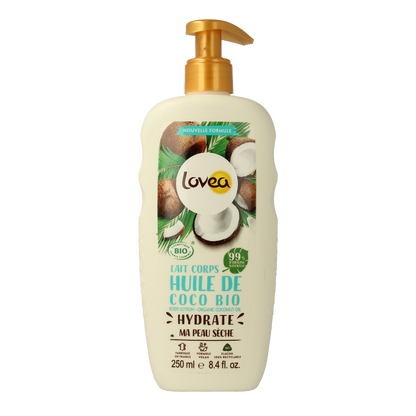 Lovea Bodylotion organic coconut oil for dry skin 250.00 Milliliter