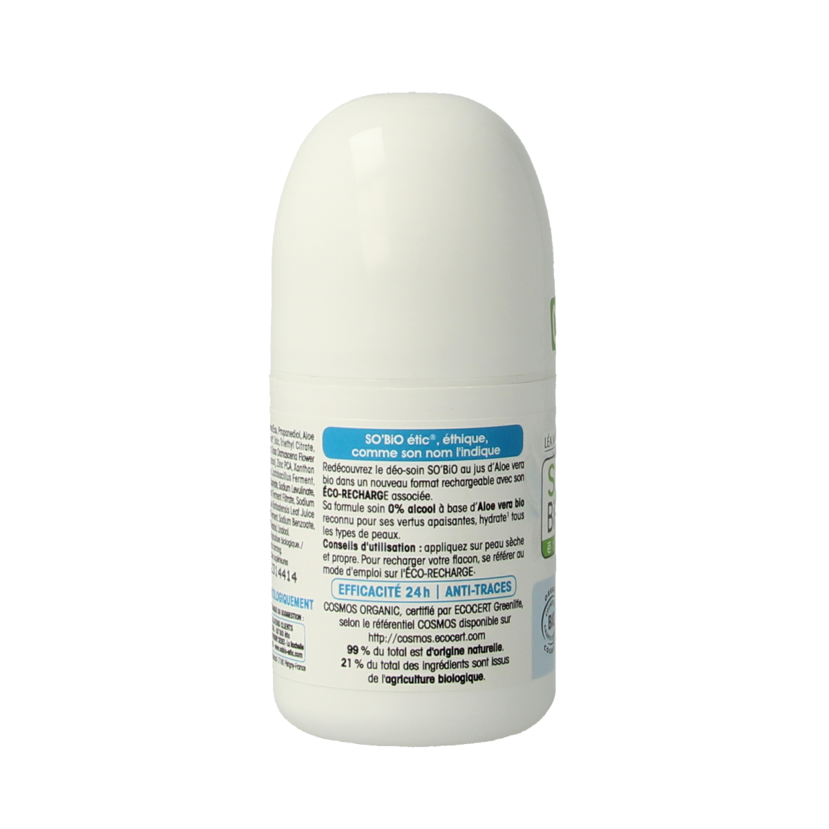 So Bio Etic Deoroller women aloe vera bio 50.00 Milliliter