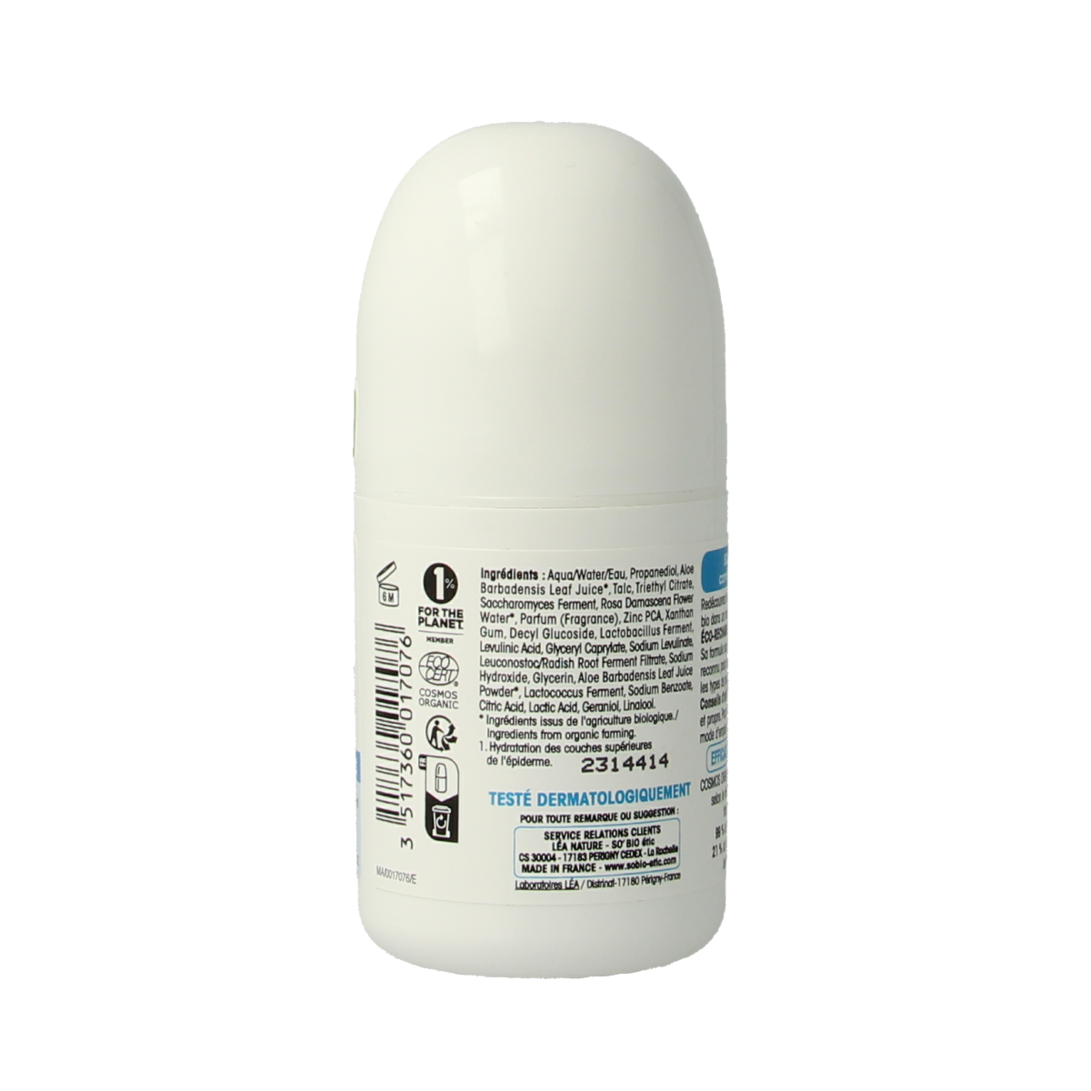 So Bio Etic Deoroller women aloe vera bio 50.00 Milliliter