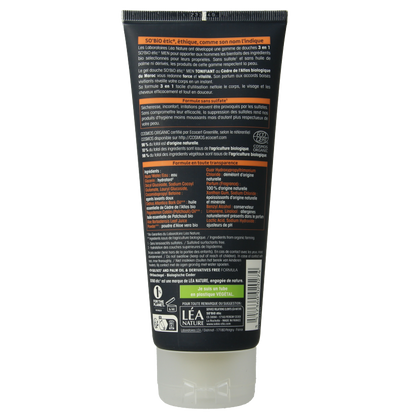 So Bio Etic Showergel for men 3 in 1 cedar 200 Milliliter