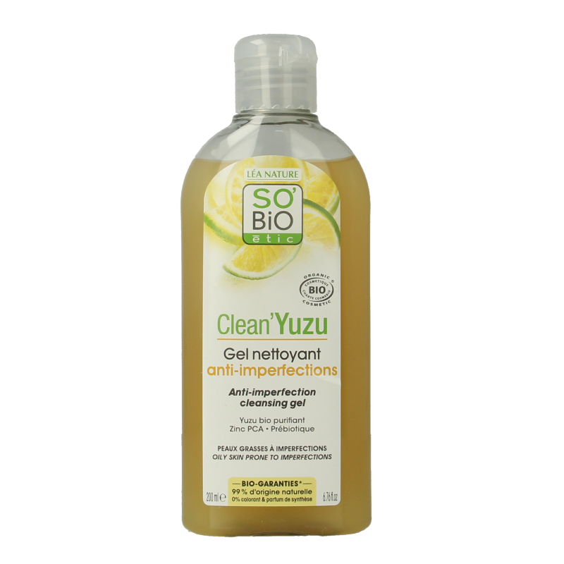 So Bio Etic Clean yuzu cleansing gel 200 Milliliter