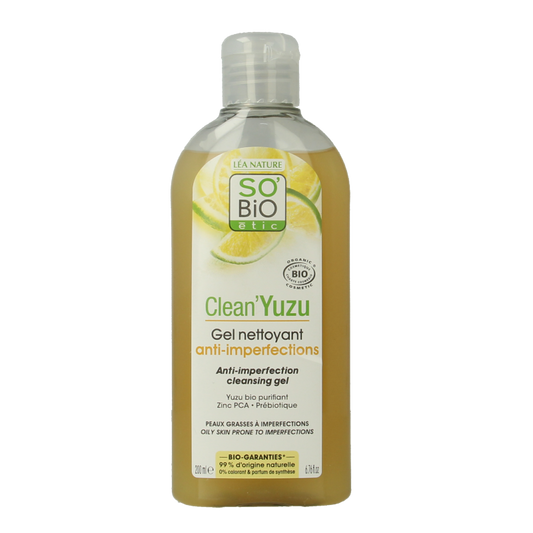 So Bio Etic Clean yuzu cleansing gel 200 Milliliter