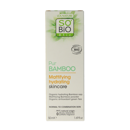 So Bio Etic Bamboo mattifying hydrating cream 50 Milliliter