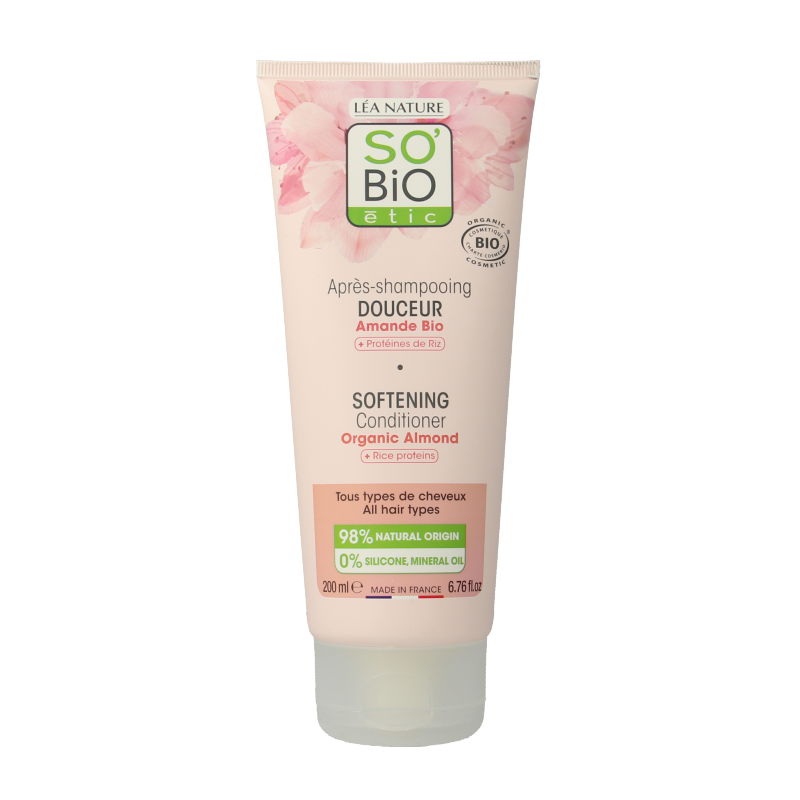 So Bio Etic Conditioner almond milk rice proteins 200 Milliliter