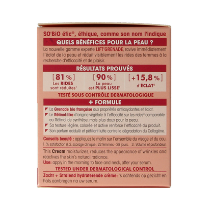 So Bio Etic Lift grenade day cream 50 Milliliter