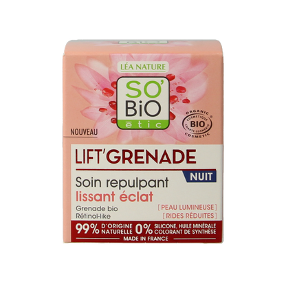 So Bio Etic Lift grenade night cream 50 Milliliter