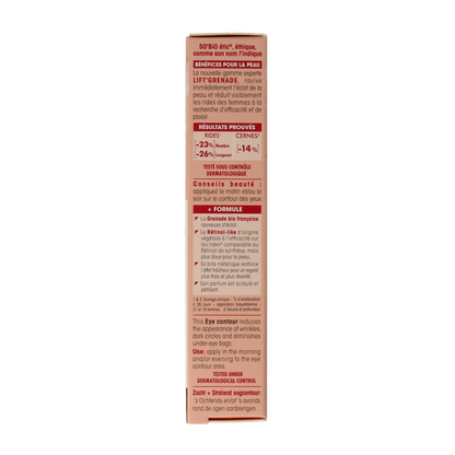 So Bio Etic Lift grenade eye contour cream 15 Milliliter