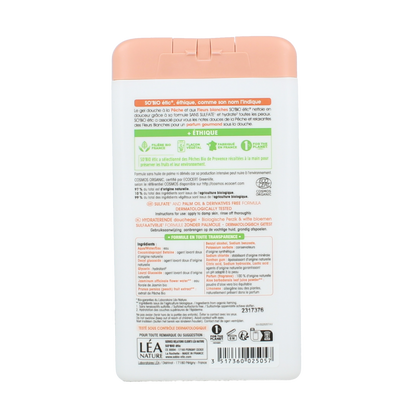 So Bio Etic Showergel peach & white flowers bio 450.00 Milliliter
