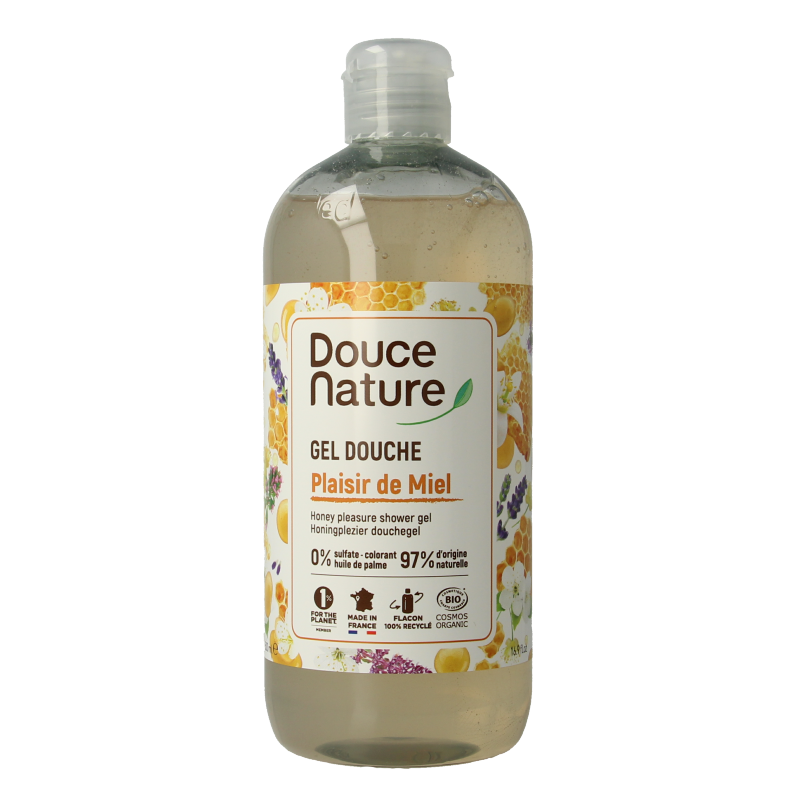 Douce Nature Douchegel honingplezier plaisir de miel bio 500 Milliliter