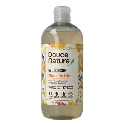 Douce Nature Douchegel honingplezier plaisir de miel bio 500 Milliliter