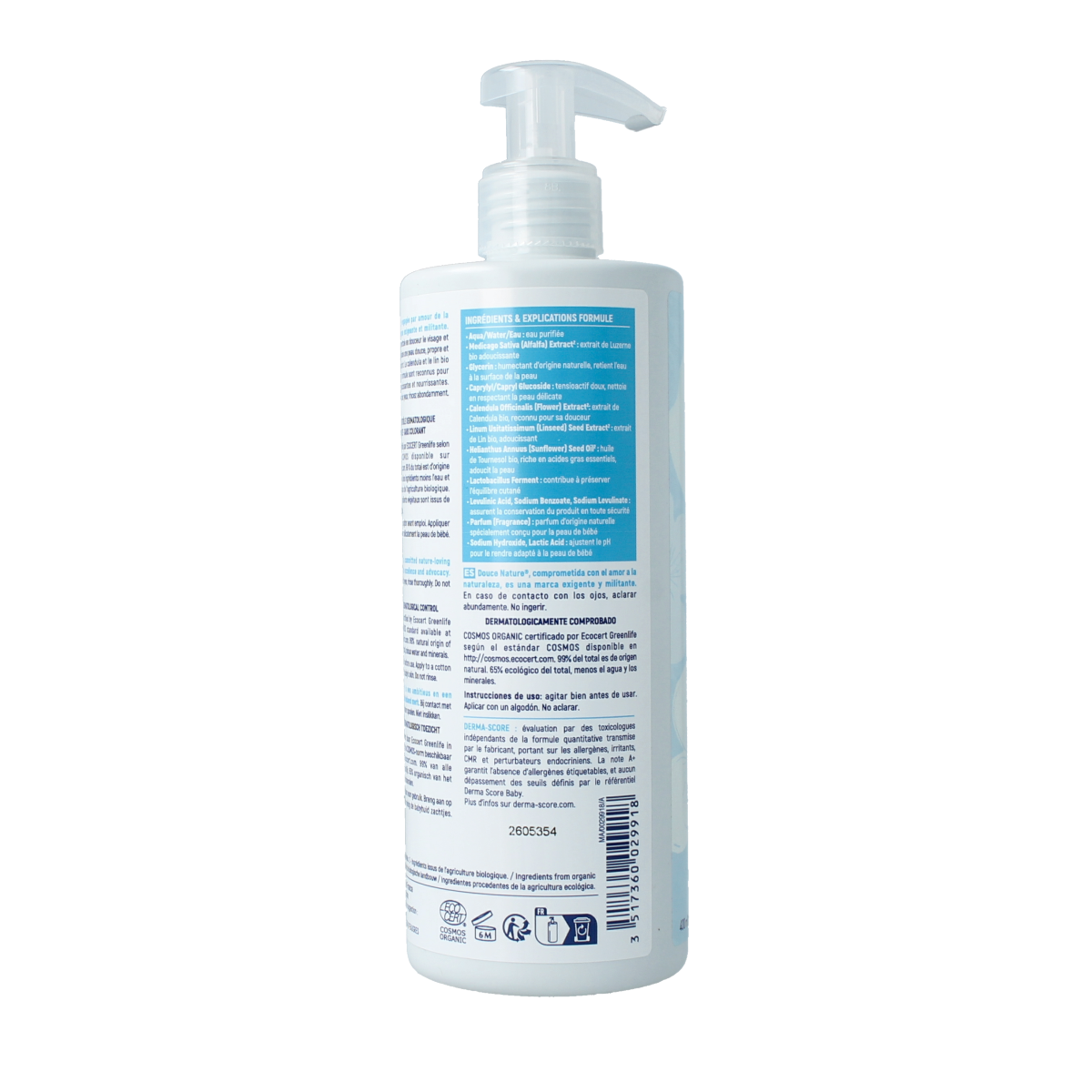 Douce Nature Baby face & body cleansing water bio 400.00 Milliliter