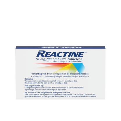 Reactine Anti histamine 10mg 21.00 Tabletten