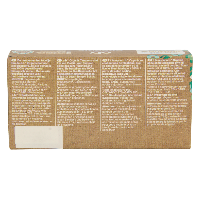 OB Tampons organic normal 16 Stuks