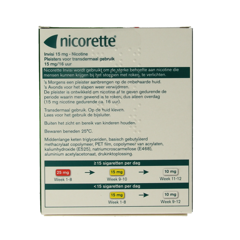 Nicorette Pleister 15mg 14 Stuks