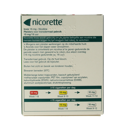 Nicorette Pleister 15mg 14 Stuks