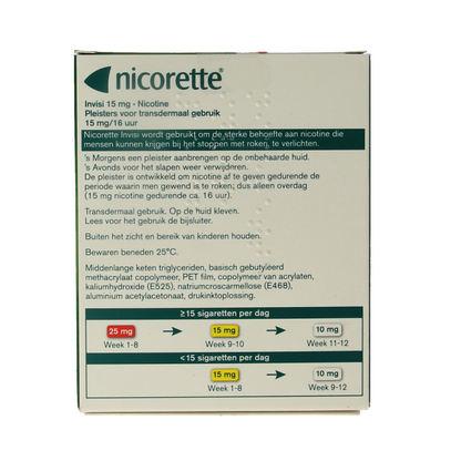 Nicorette Pleister 15mg 14.00 Stuks
