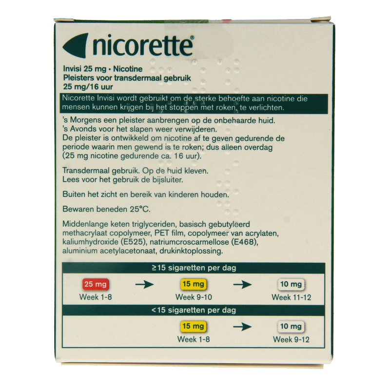 Nicorette Pleister 25mg 14 Stuks