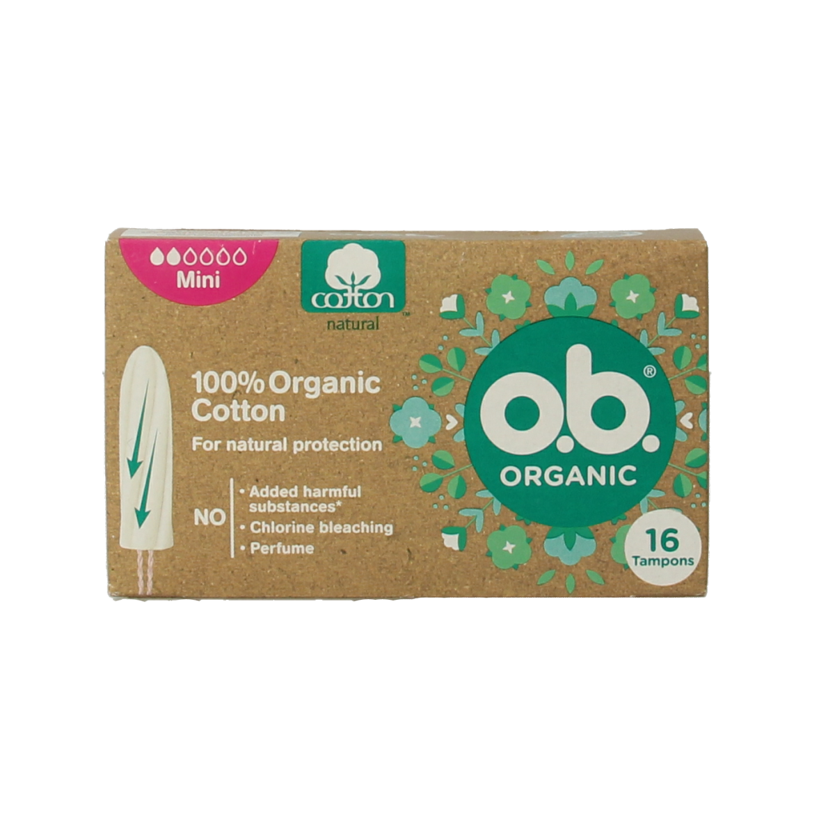 OB Tampons organic mini 16.00 Stuks