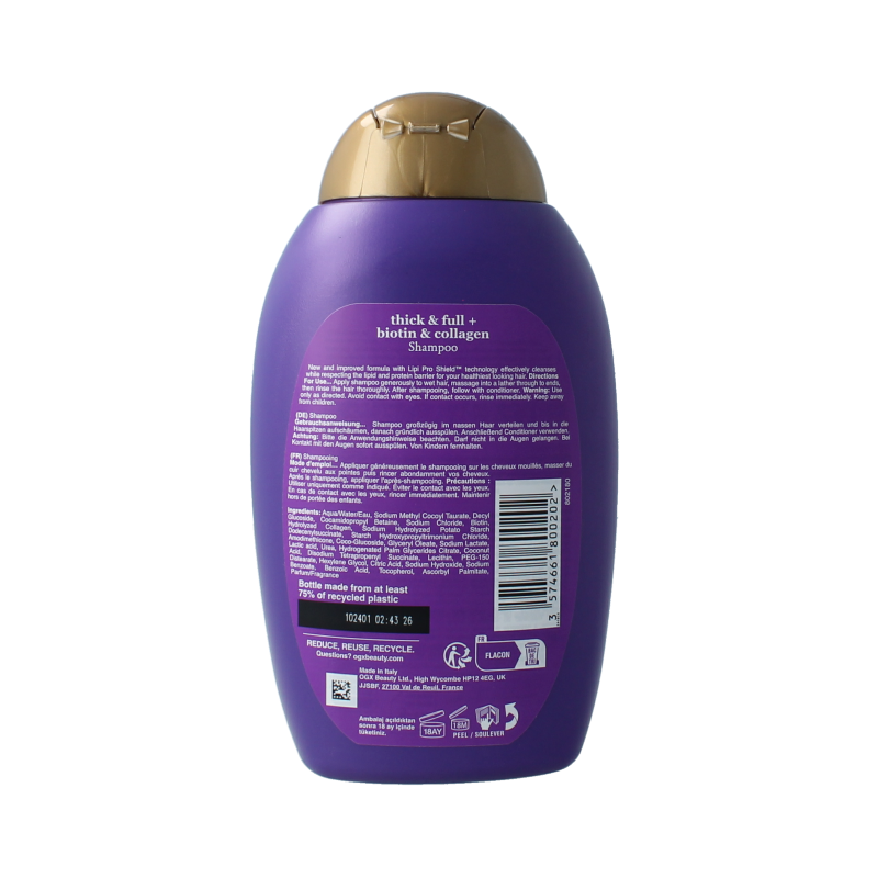 OGX Shampoo biotin & collageen 385 Milliliter