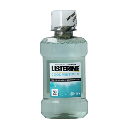 Listerine Mondwater coolmint mild 80.00 Milliliter