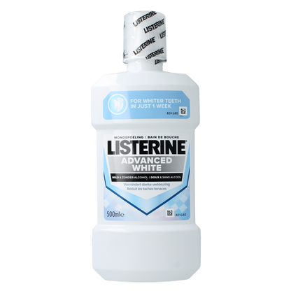 Listerine Mondwater advanced white mild 500 Milliliter