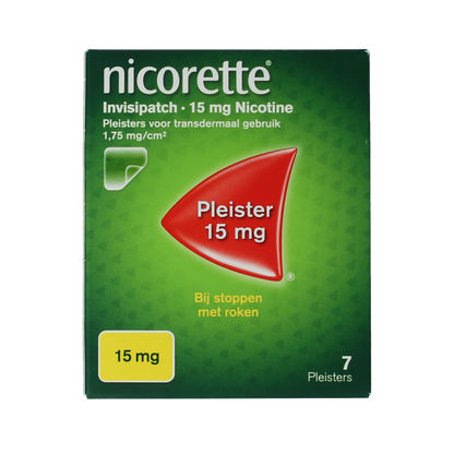 Nicorette Patch invisible 15mg 7.00 Stuks