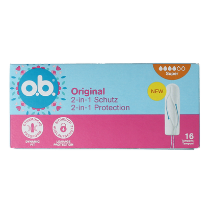 OB Tampons original dynamic fit super 16.00 Stuks