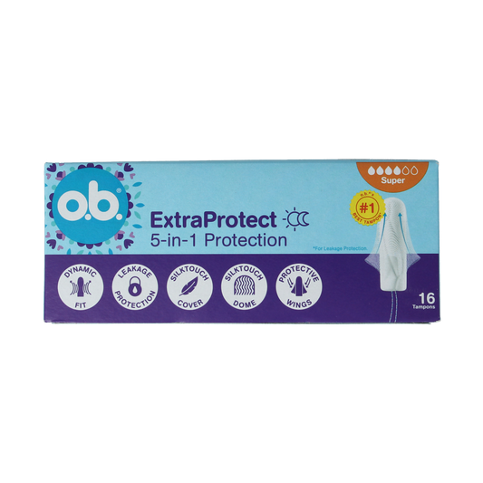 OB Tampons extra protect super 16.00 Stuks