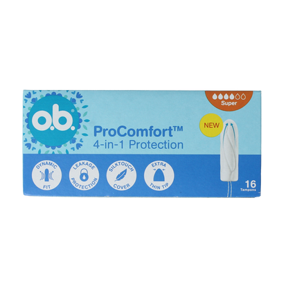 OB Tampons  pro comfort advanced super 16.00 Stuks