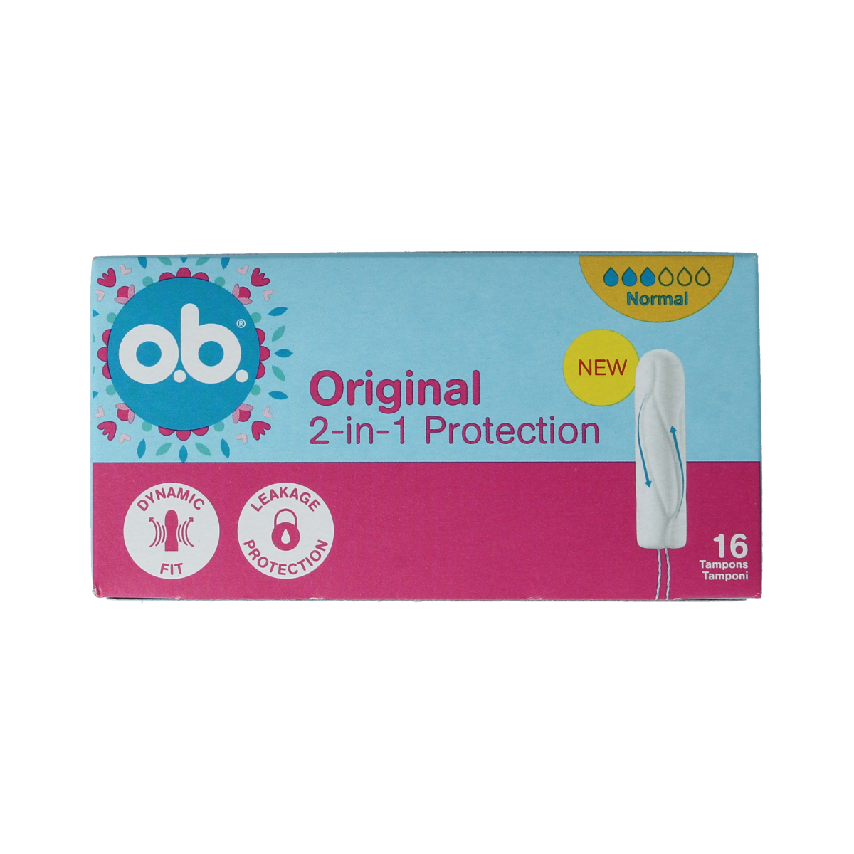 OB Tampons original dynamic fit normal 16.00 Stuks