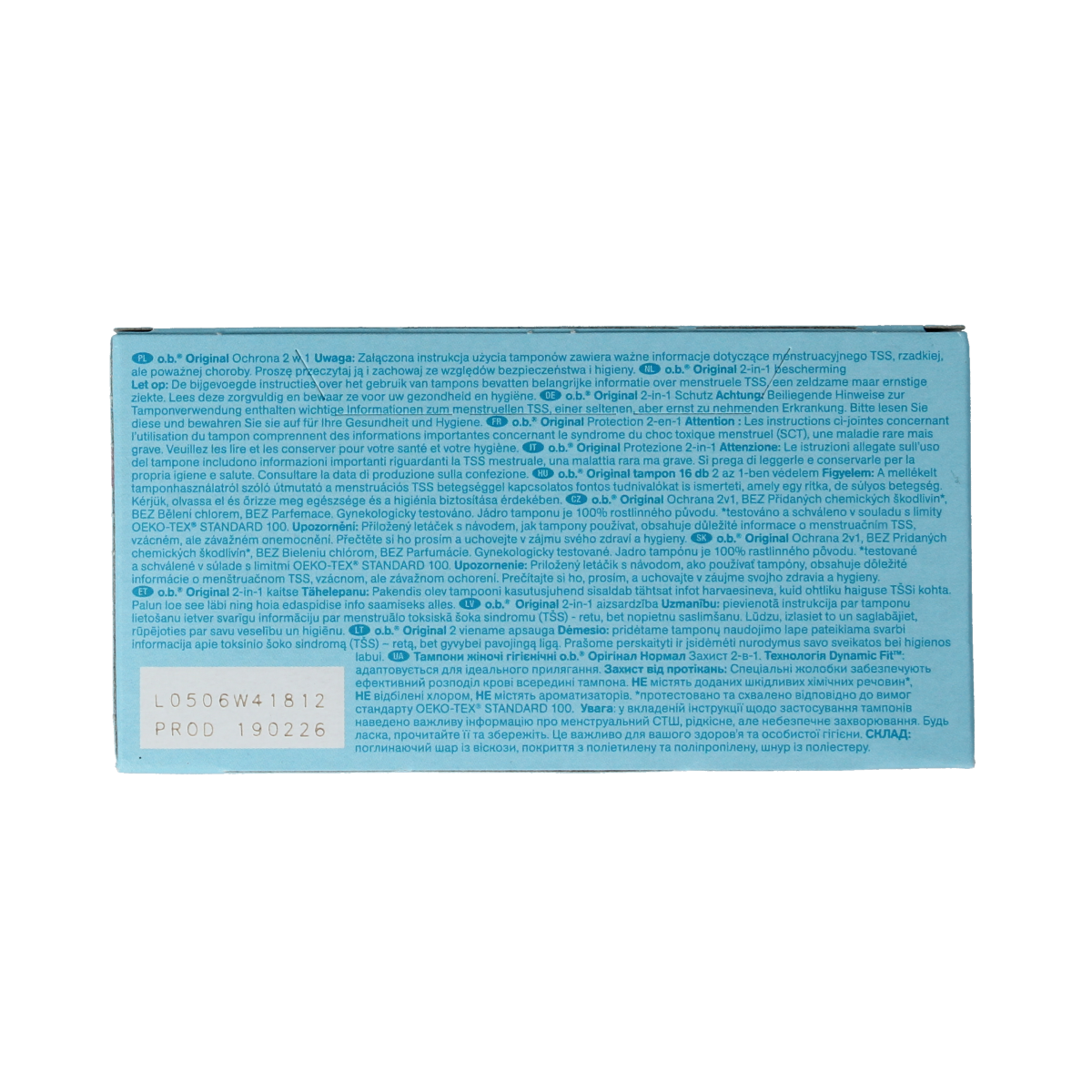 OB Tampons original dynamic fit normal 16.00 Stuks