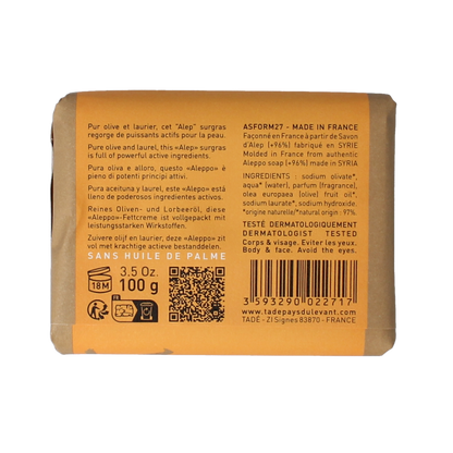 Aleppo Soap Co Sinaasappel zeep 100.00 Gram