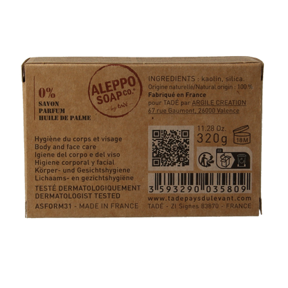 Aleppo Soap Co Kleitablet zonder zeep 320 Gram