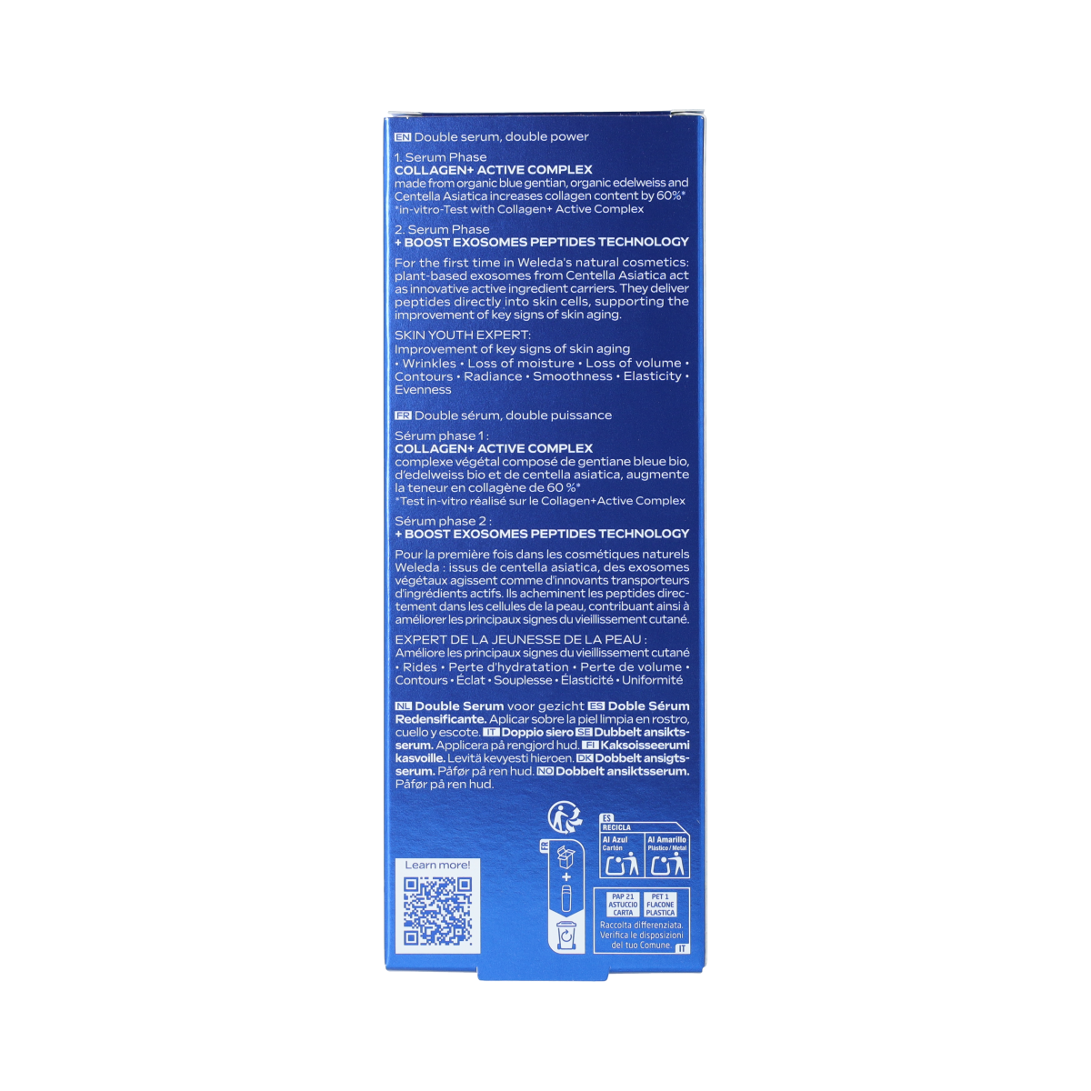 Weleda Exo boost double serum blauwe gentiaan 30.00 Milliliter