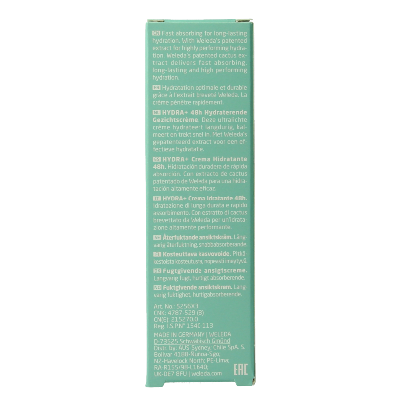 Weleda Hydra+ 48h gezichtscreme hydraterende 30 Milliliter