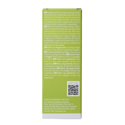 Weleda Citrus hand en nagel creme 50 Milliliter