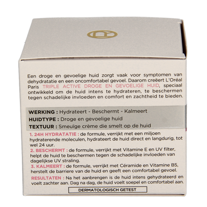L'Oreal Paris Dermo expertise triple active droog/gev dagcreme 50 Milliliter