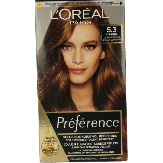 Preference 5.3 Virgin licht goudbruin 1 Set