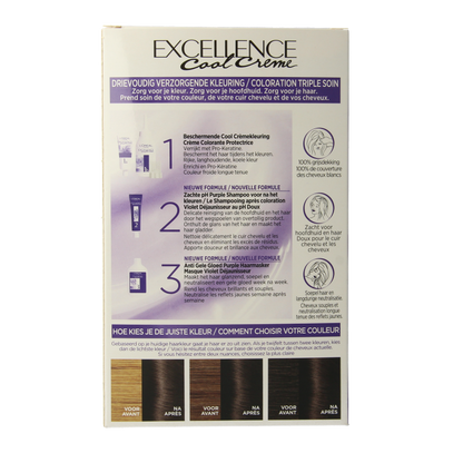 Excellence Cool creme 5.11 ultra as lichtbruin 1 Sachets