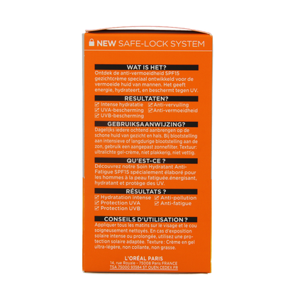 Men Expert Hydra energetic hydraterende gezichtscreme SPF15 50 Milliliter