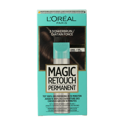 Magic Retouch Permanente haarkleuring nr 3 donkerbruin 1 Stuks