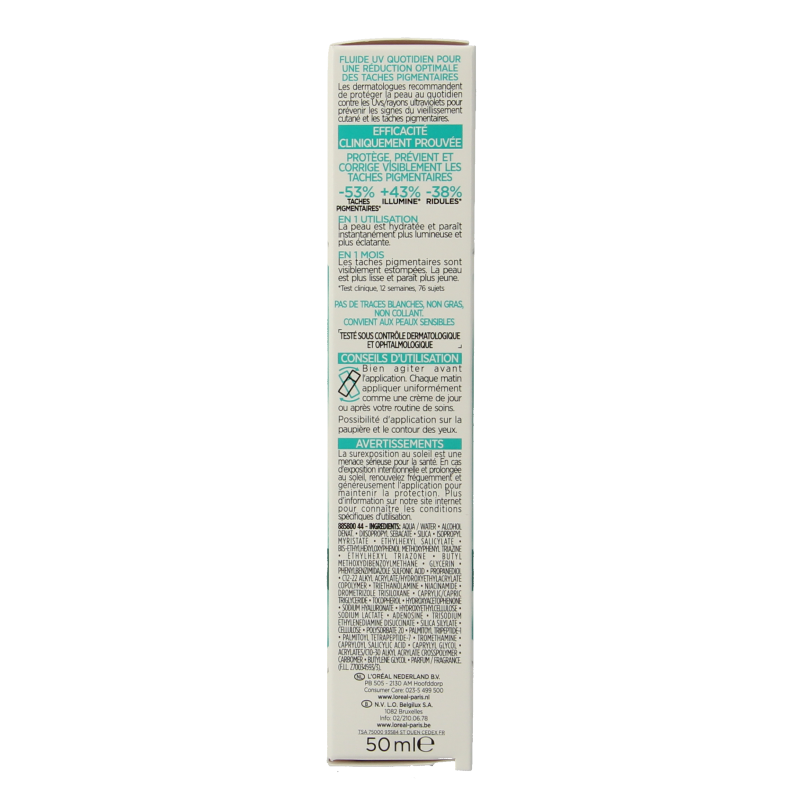 L'Oreal Paris Bright reveal dark spot UV fluid SPF50+ 50 Milliliter