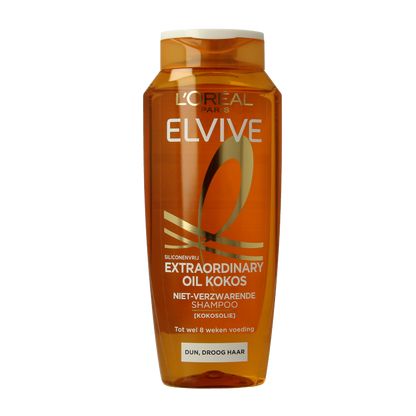 Elvive Shampoo fijne kokosolie 250 Milliliter
