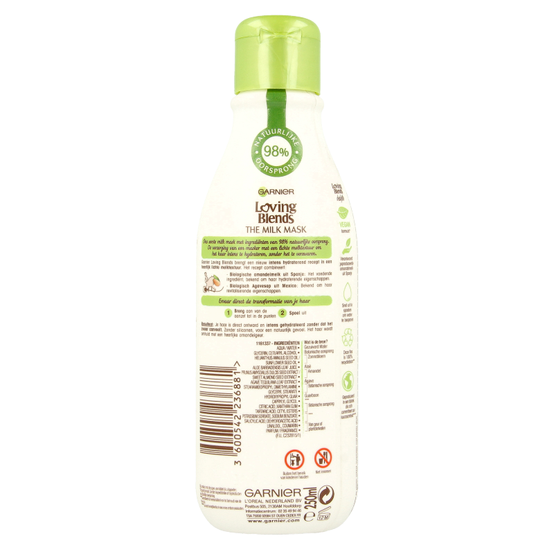 Garnier Loving blends milkmask amandel voedend  250 Milliliter