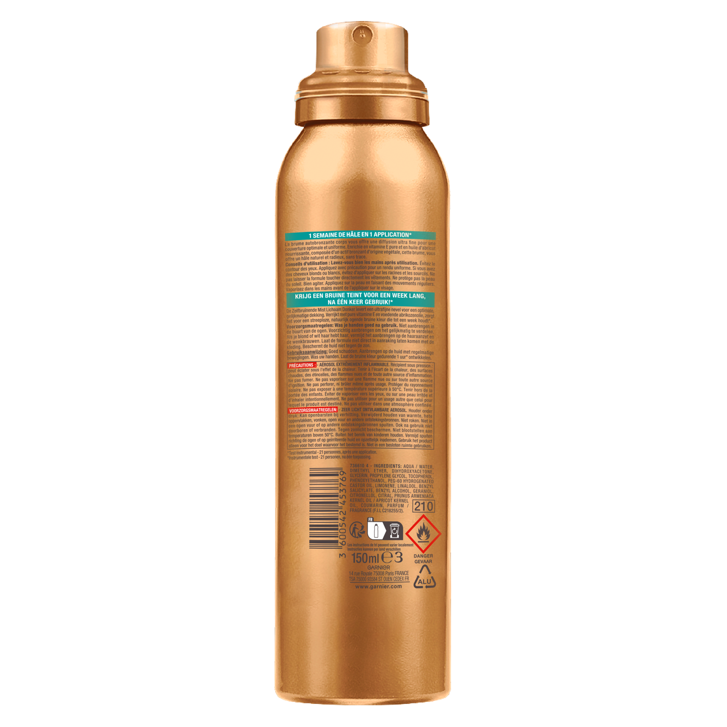 Ambre Solaire Zelfbruinerspray  150 Milliliter